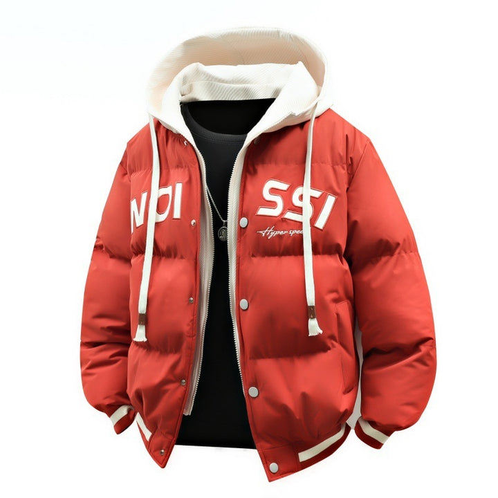 Damsportig dunjacka med huva och fashionabla accenter Mirla-Eva Jonsson
