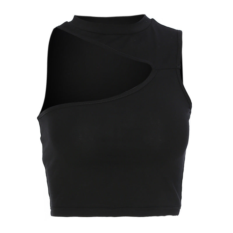 Damsportigt Crop-Top med kreativt cut-out-design och andningsbart material Mirla-Eva Jonsson