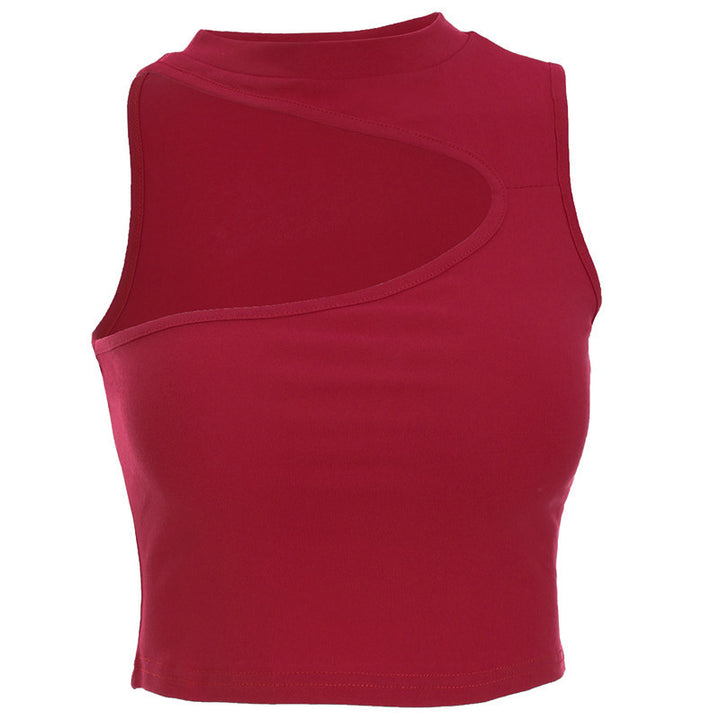 Damsportigt Crop-Top med kreativt cut-out-design och andningsbart material Mirla-Eva Jonsson