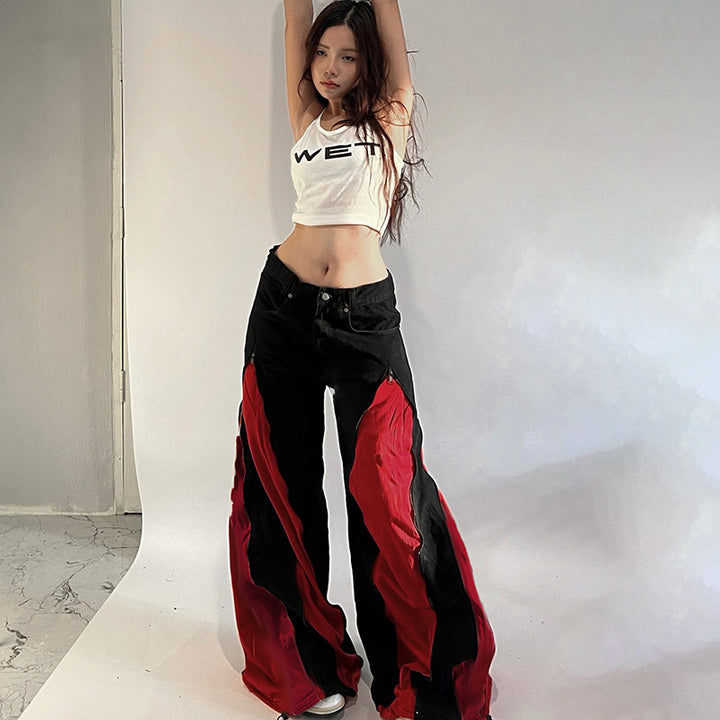 Damsportigt Crop-Top med modern tryck och smala band Mirla-Eva Jonsson
