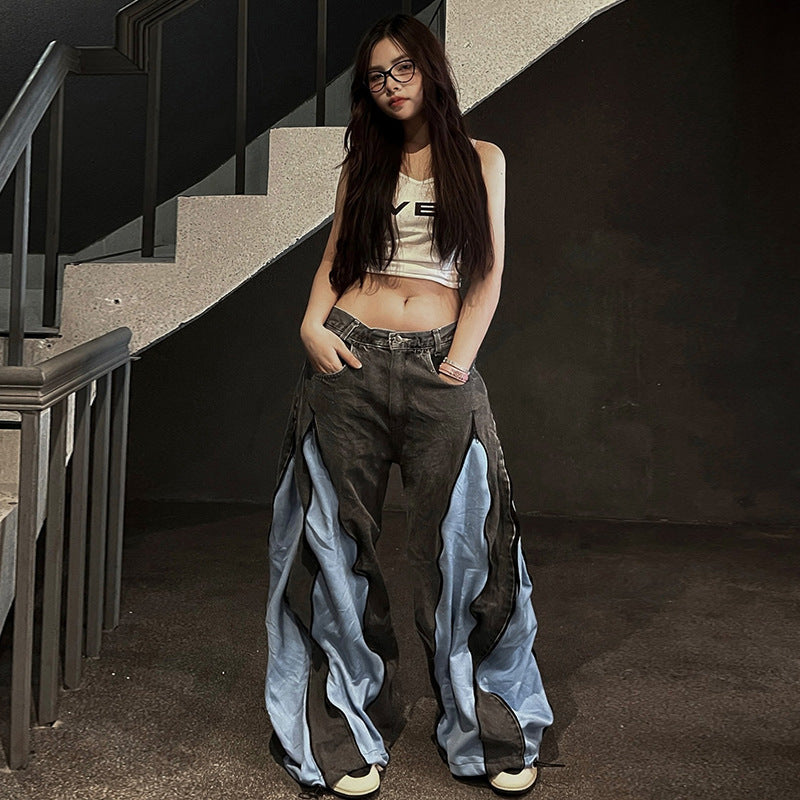Damsportigt Crop-Top med modern tryck och smala band Mirla-Eva Jonsson
