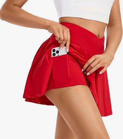 Damsportkjol med inbyggda shorts och praktiska fickor Mirla-Eva Jonsson