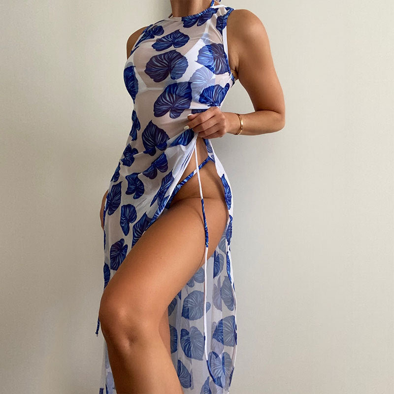 Damsstrandklänning med matchande bikini-set Mirla-Eva Jonsson