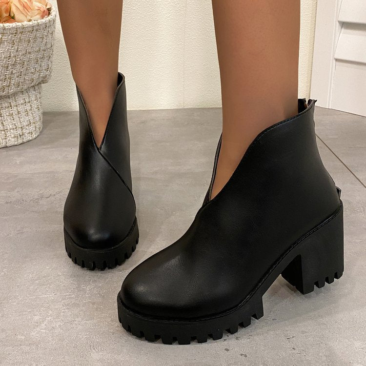 Damställboots med robust klack och halkfri sula Mirla-Eva Jonsson