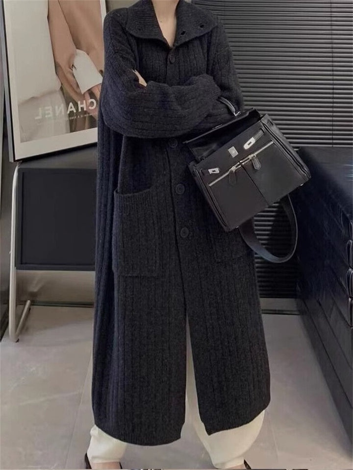 Damstickad jacka i oversize-stil Mirla-Eva Jonsson