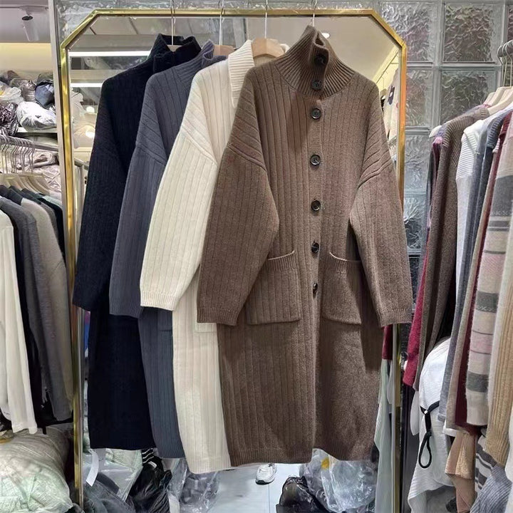 Damstickad jacka i oversize-stil Mirla-Eva Jonsson
