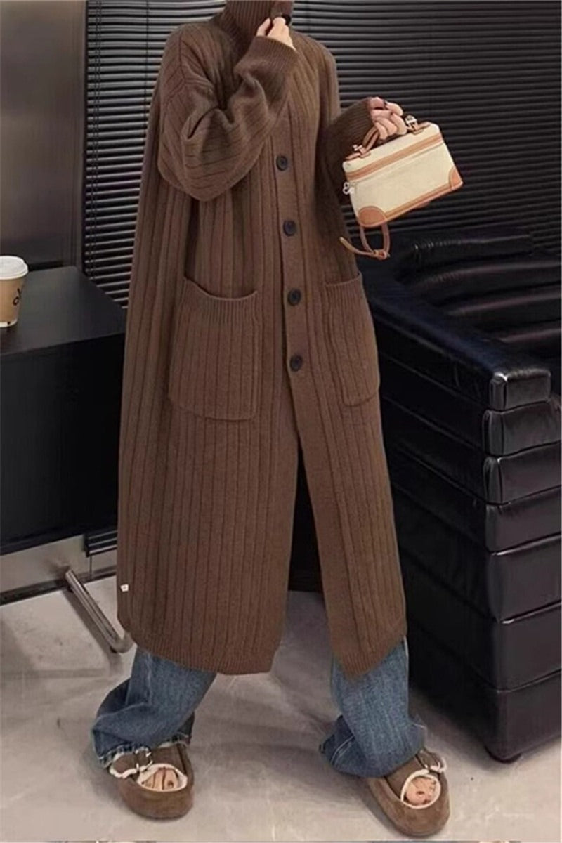 Damstickad jacka i oversize-stil Mirla-Eva Jonsson