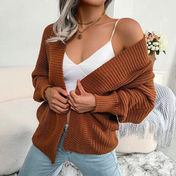 Damstickad jacka med oversized skärning Mirla-Eva Jonsson