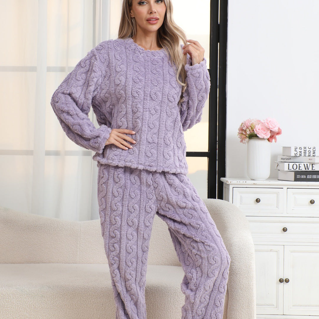 Damstickat pyjamasset med hög bärkomfort Mirla-Eva Jonsson