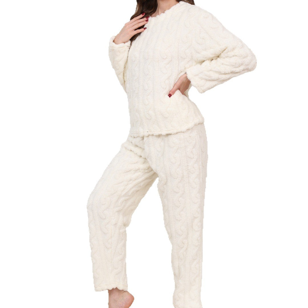 Damstickat pyjamasset med hög bärkomfort Mirla-Eva Jonsson