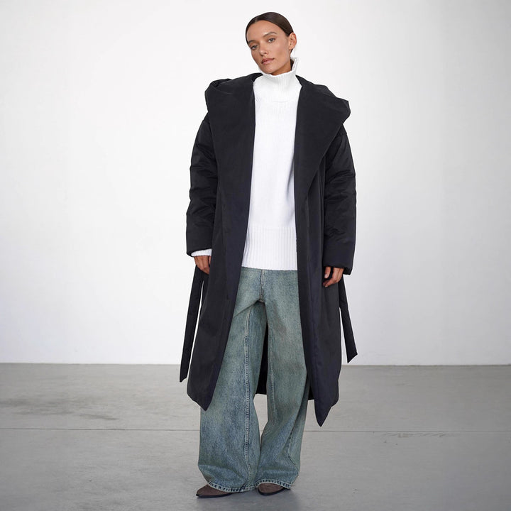 Damstor oversize dunjacka med huva Mirla-Eva Jonsson
