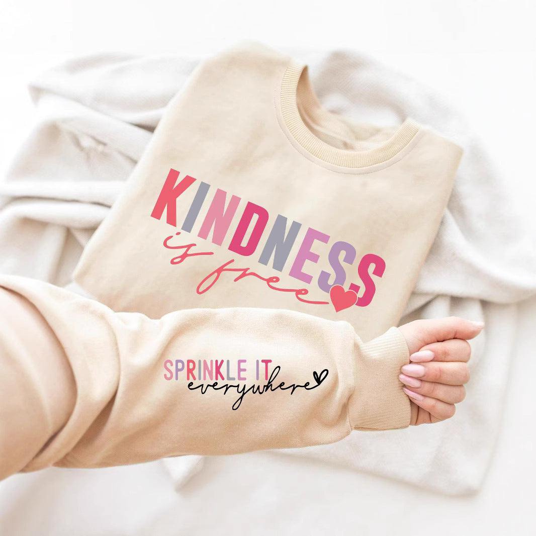 Damsweatshirt med inspirerande text och bekväm passform Mirla-Eva Jonsson