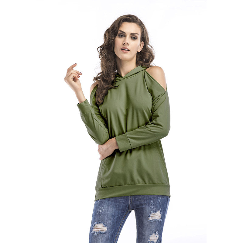 Damsweatshirt med off-shoulder-design och bekväm passform Mirla-Eva Jonsson