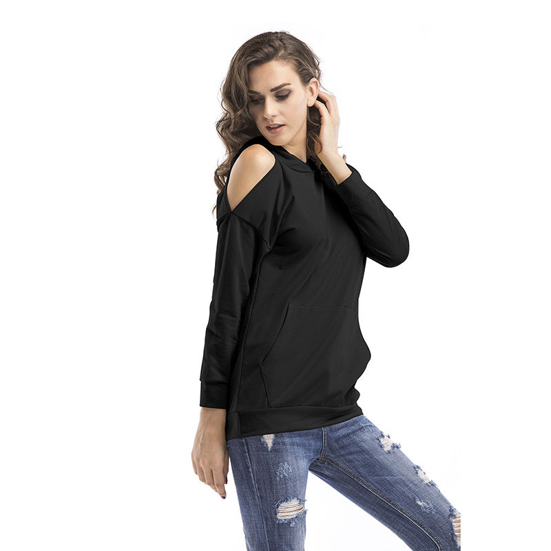 Damsweatshirt med off-shoulder-design och bekväm passform Mirla-Eva Jonsson