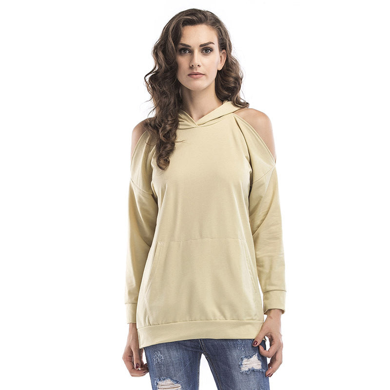 Damsweatshirt med off-shoulder-design och bekväm passform Mirla-Eva Jonsson