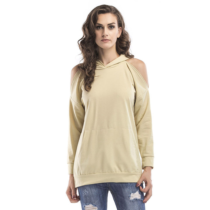 Damsweatshirt med off-shoulder-design och bekväm passform Mirla-Eva Jonsson
