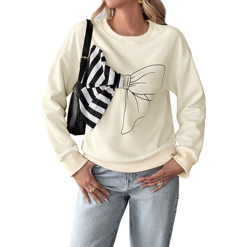 Damsweatshirt med unikt knytmotiv Mirla-Eva Jonsson