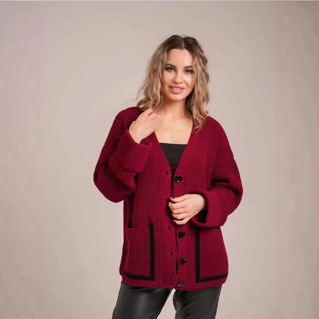 Damt cardigan med knapbare design och fickor Mirla-Eva Jonsson