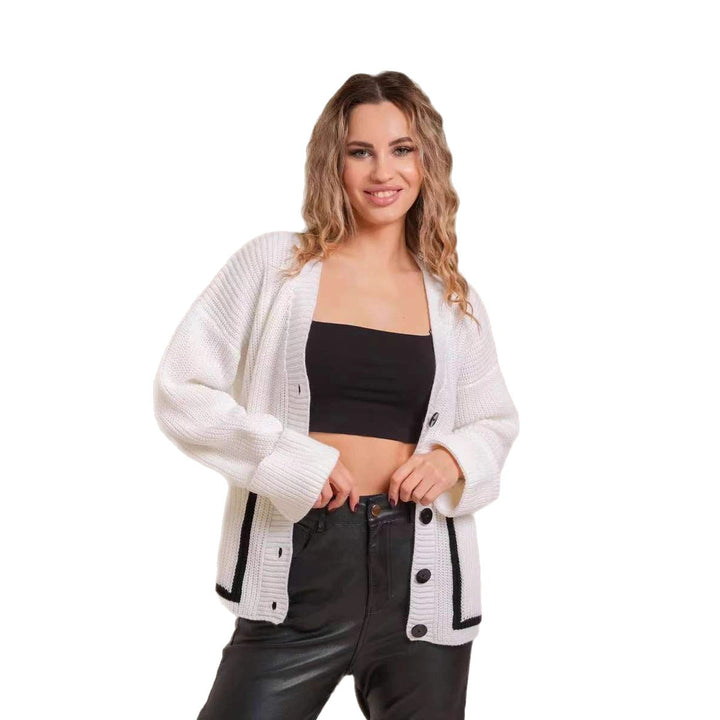 Damt cardigan med knapbare design och fickor Mirla-Eva Jonsson