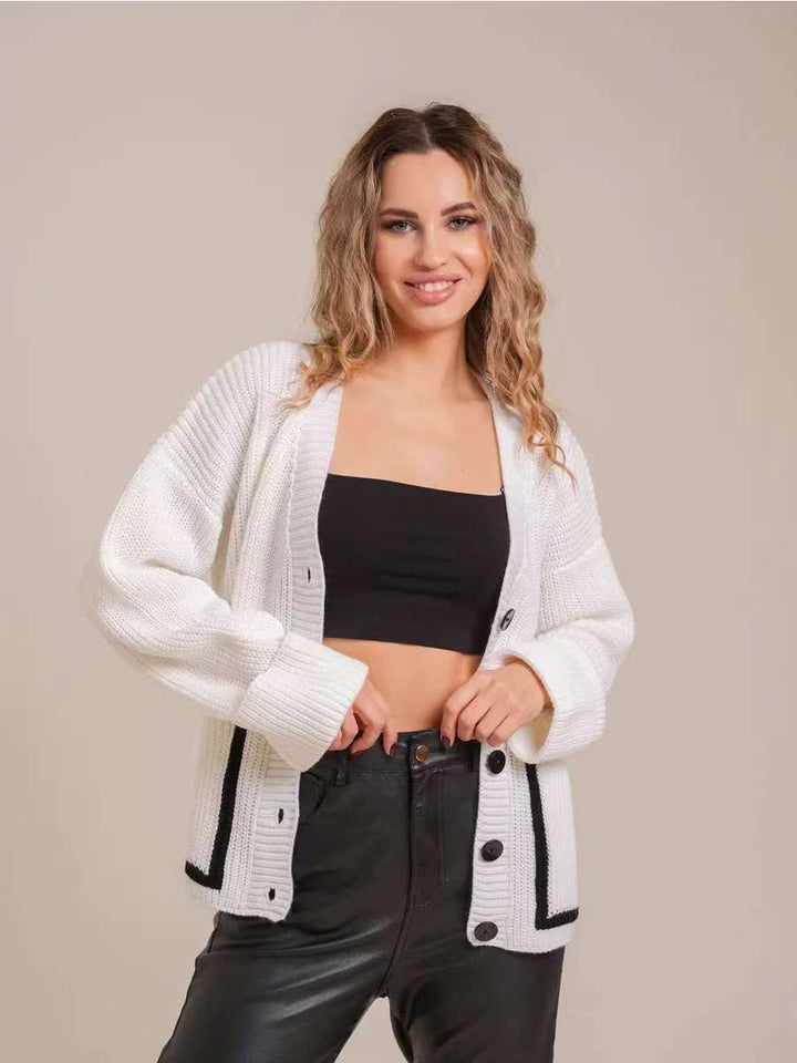 Damt cardigan med knapbare design och fickor Mirla-Eva Jonsson
