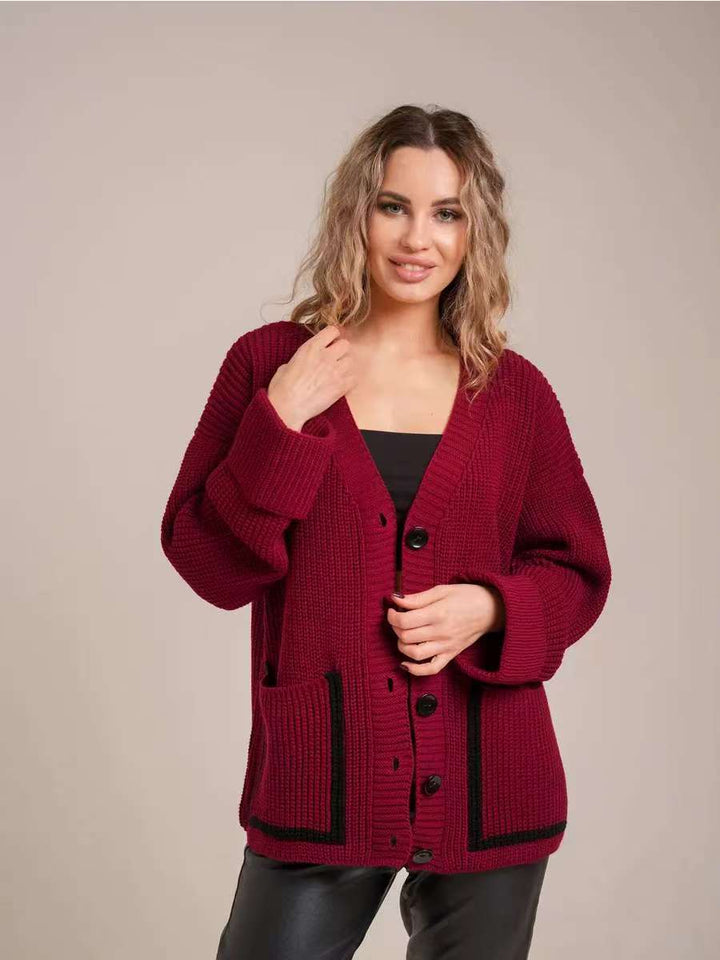Damt cardigan med knapbare design och fickor Mirla-Eva Jonsson