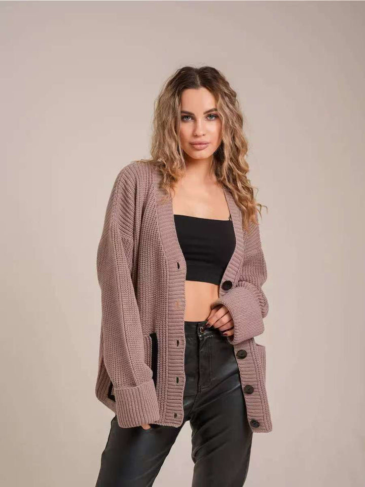 Damt cardigan med knapbare design och fickor Mirla-Eva Jonsson