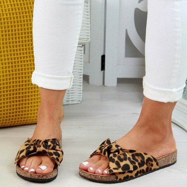 Damtofflor | Platta | Rosett | Slip-on-sandaler | Ortopediska sandaler-Eva Jonsson