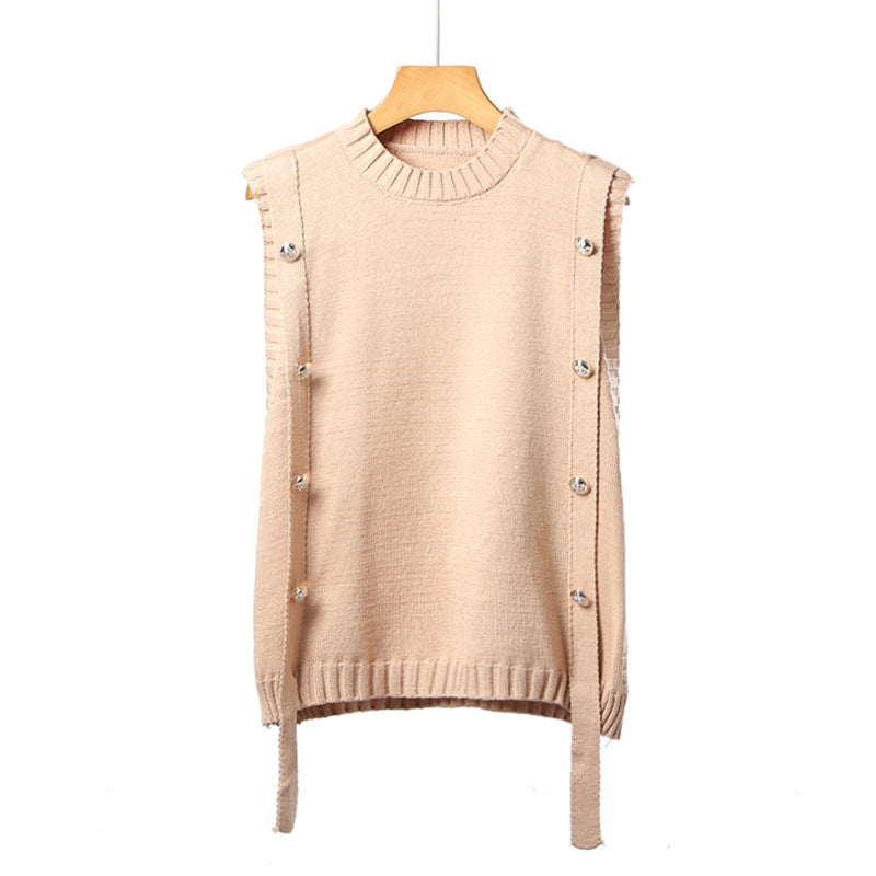 Damtröja med Knäppningar och Sidband Eva Jonsson-Eva Jonsson