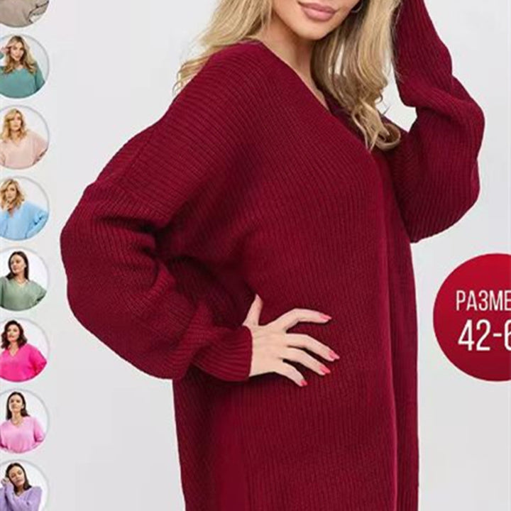 Damtröja med V-ringning och lös passform Eva Jonsson-Eva Jonsson