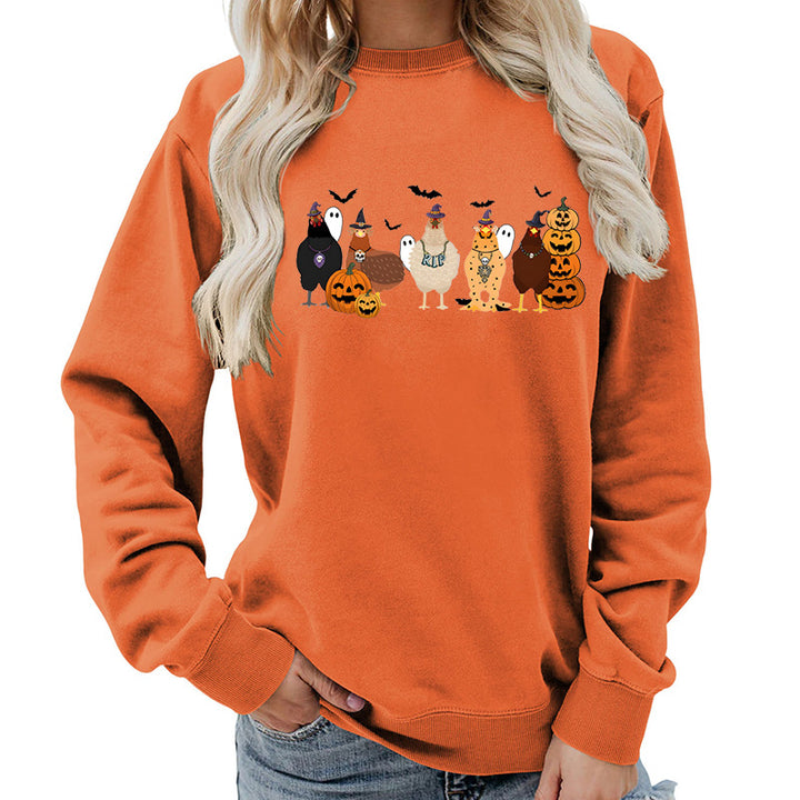 Damtröja med glatt Halloween-motiv Mirla-Eva Jonsson