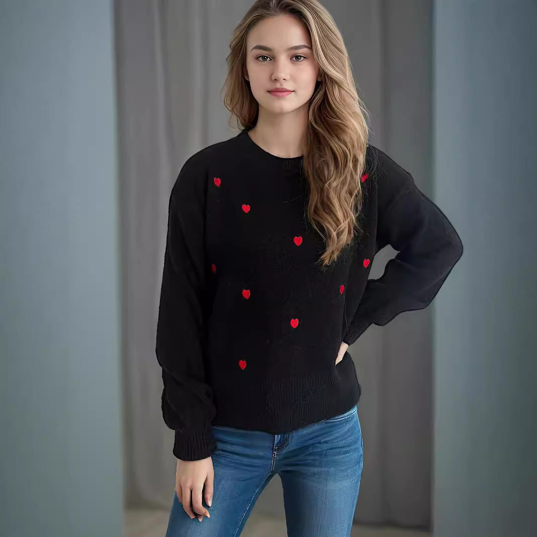 Damtröja med lekfullt hjärtdesign Mirla-Eva Jonsson