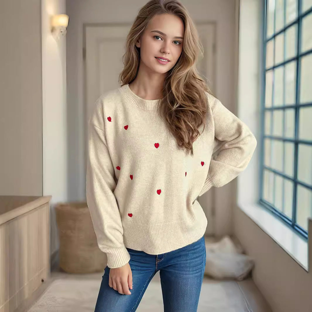 Damtröja med lekfullt hjärtdesign Mirla-Eva Jonsson