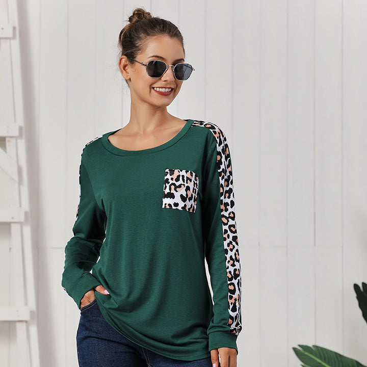 Damtröja med leopardsmönster och lös passform Mirla-Eva Jonsson