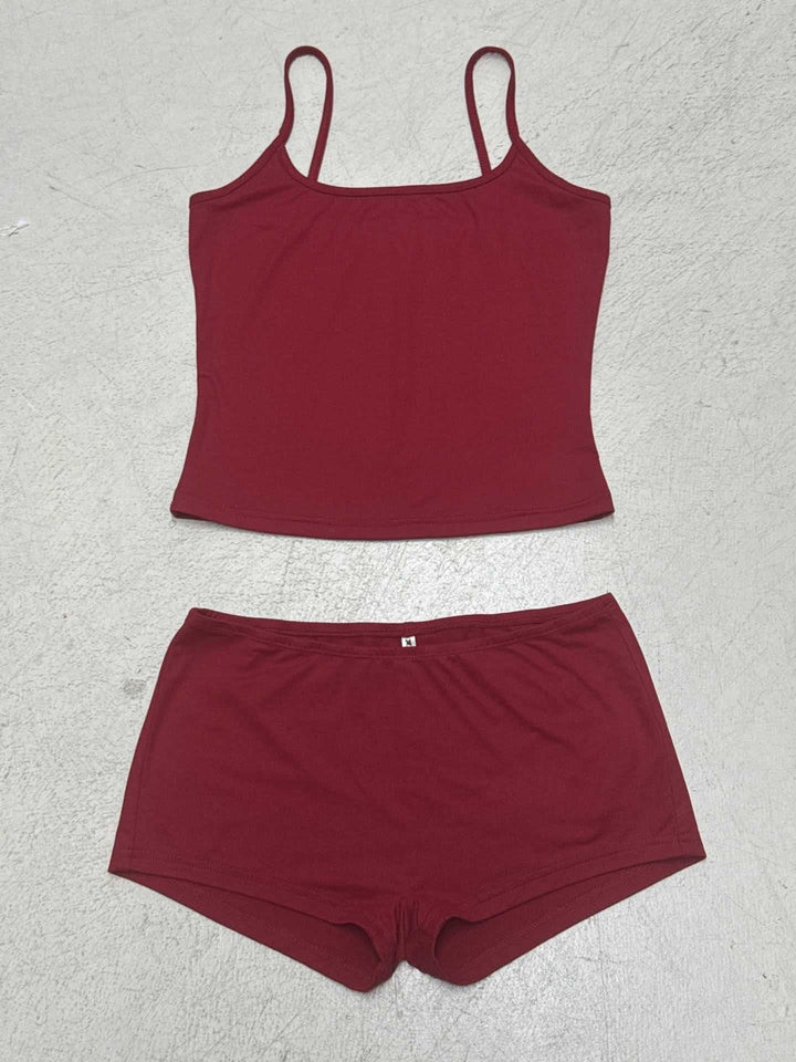 Damunderklädesett med spagettiband och bekväma shorts Mirla-Eva Jonsson