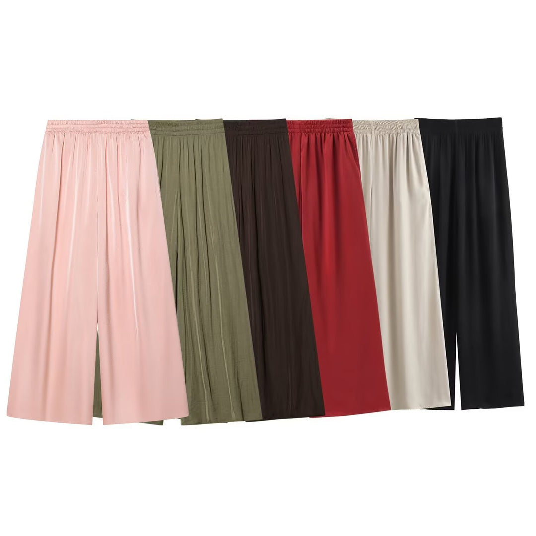 Damwide culotte med elastisk midja och flytande tyg Mirla-Eva Jonsson