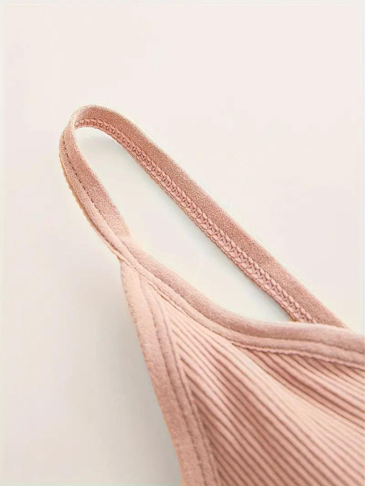 Diantha BH-set | 3st ribbad trådlös bralette-Eva Jonsson