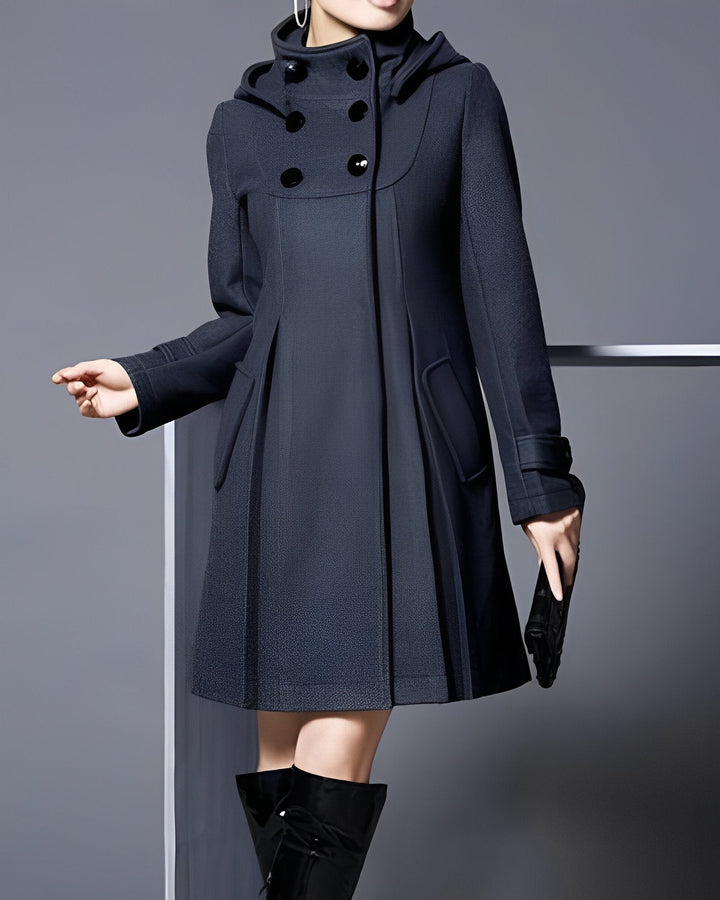 Dress Coat - Huva - Midilång - Trench Coat - Jackor för kvinnor-Eva Jonsson