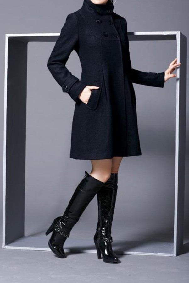 Dress Coat - Huva - Midilång - Trench Coat - Jackor för kvinnor-Eva Jonsson
