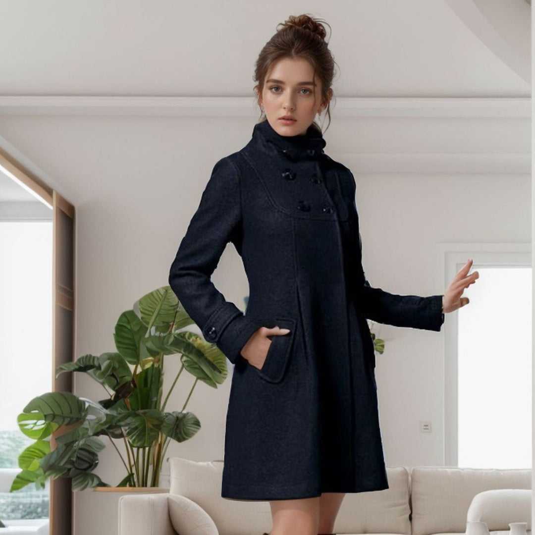 Dress Coat - Huva - Midilång - Trench Coat - Jackor för kvinnor-Eva Jonsson
