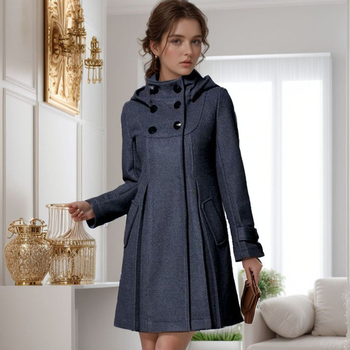 Dress Coat - Huva - Midilång - Trench Coat - Jackor för kvinnor-Eva Jonsson