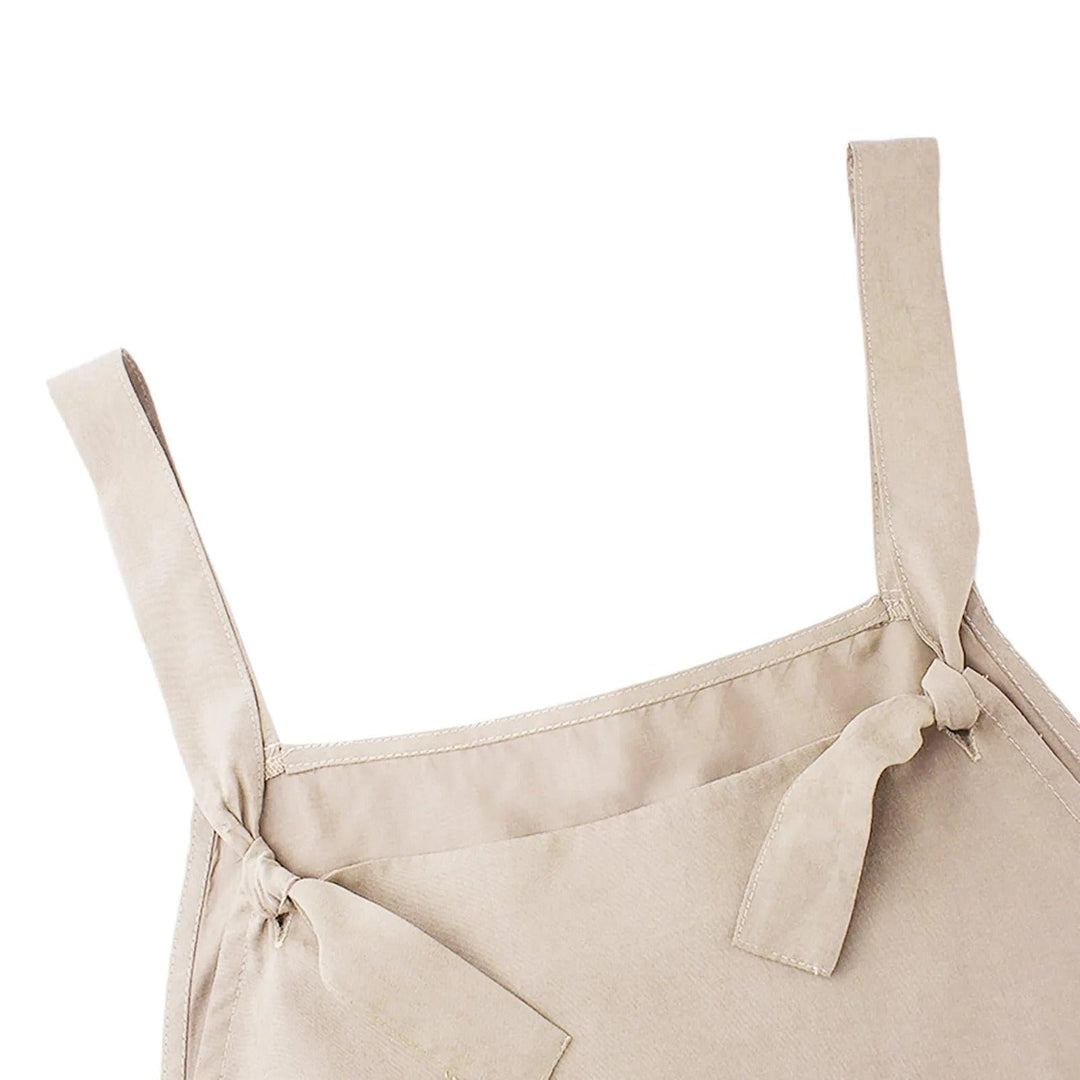 Dungarees - Ärmlös, löst sittande overall i linne för damer-Eva Jonsson