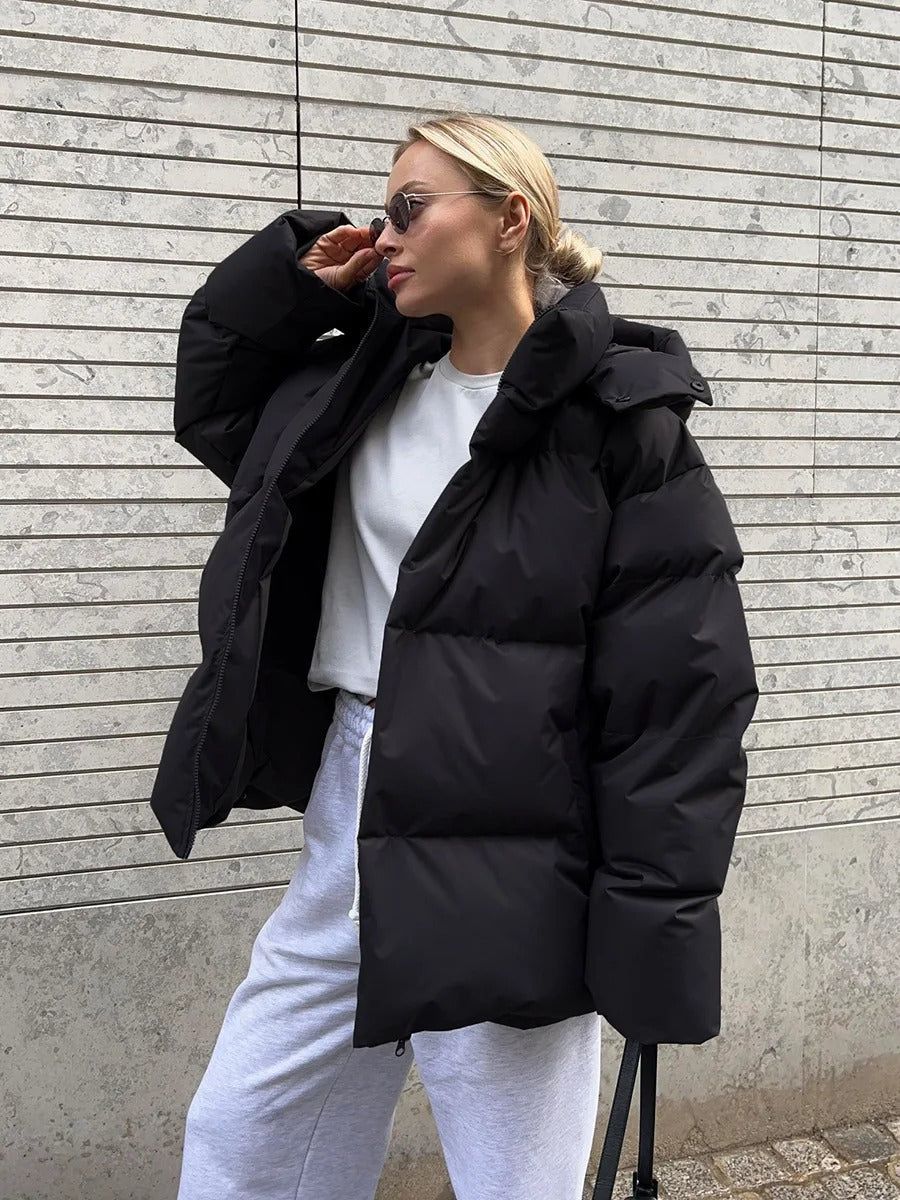 Dunjacka - Kort - Vadderad - Vinterjacka - Pufferjacka Dam-Eva Jonsson