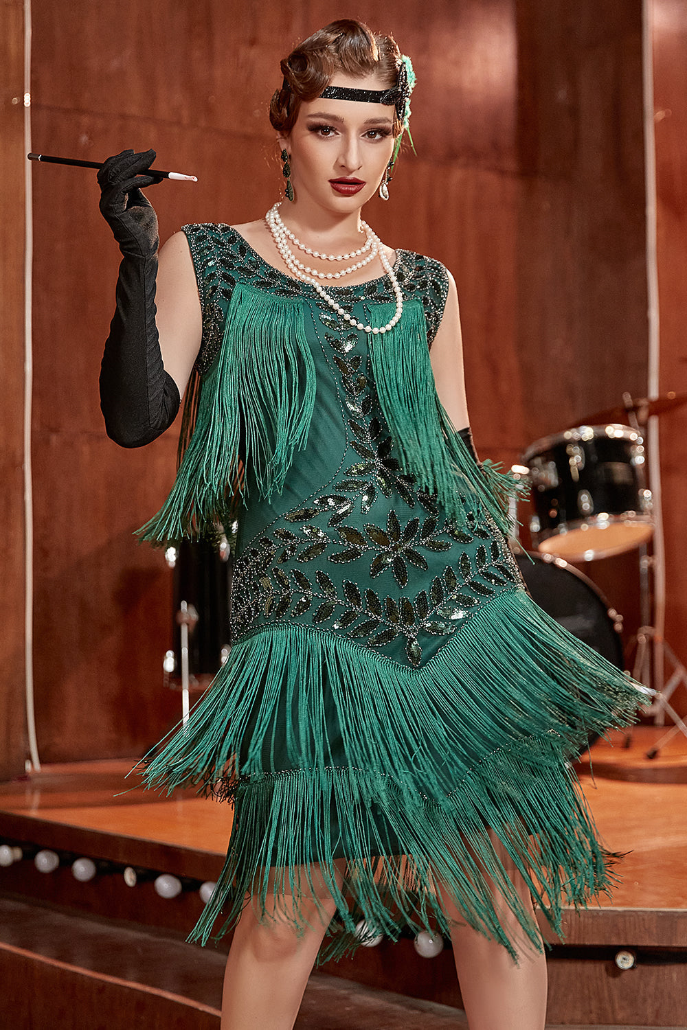 Elegant Charleston-paljettklänning med Hapsut-snitt för festliga tillfällen Mirla-Eva Jonsson