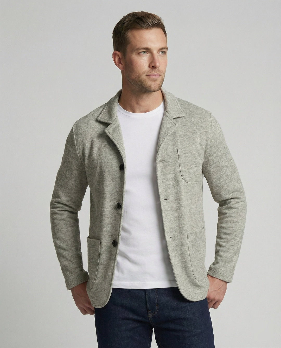 | Elegant blazer för män med fickor-Eva Jonsson