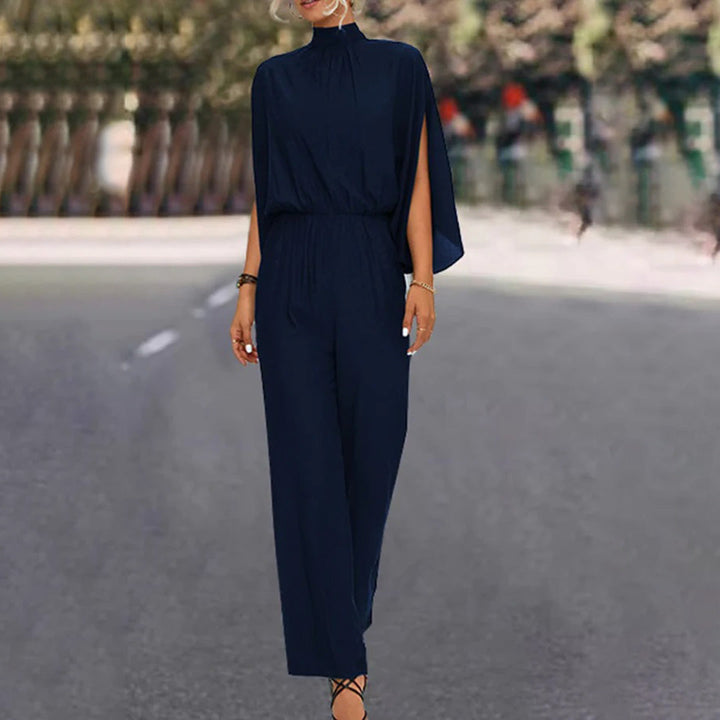 Elegant jumpsuit - Kortärmad - Vida ben - Sommarjumpsuit - Damkläder-Eva Jonsson