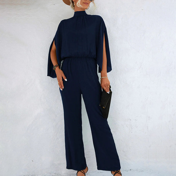 Elegant jumpsuit - Kortärmad - Vida ben - Sommarjumpsuit - Damkläder-Eva Jonsson