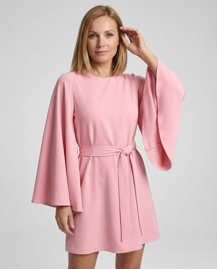 Elegant miniklänning med kimonosleeves damer-Eva Jonsson