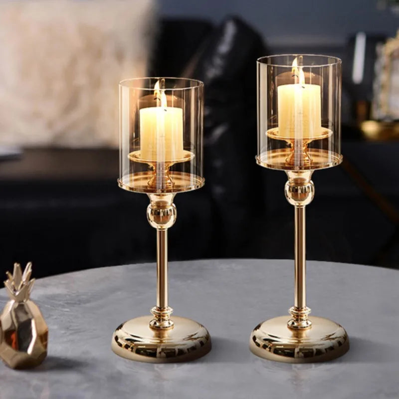 Elegant nordisk ljusstake för lyxig heminredning och restaurangornament-Eva Jonsson