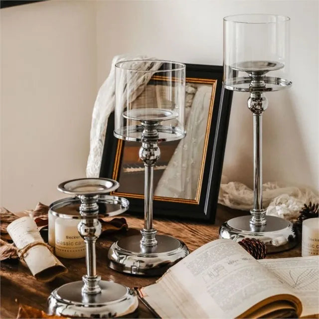 Elegant nordisk ljusstake för lyxig heminredning och restaurangornament-Eva Jonsson