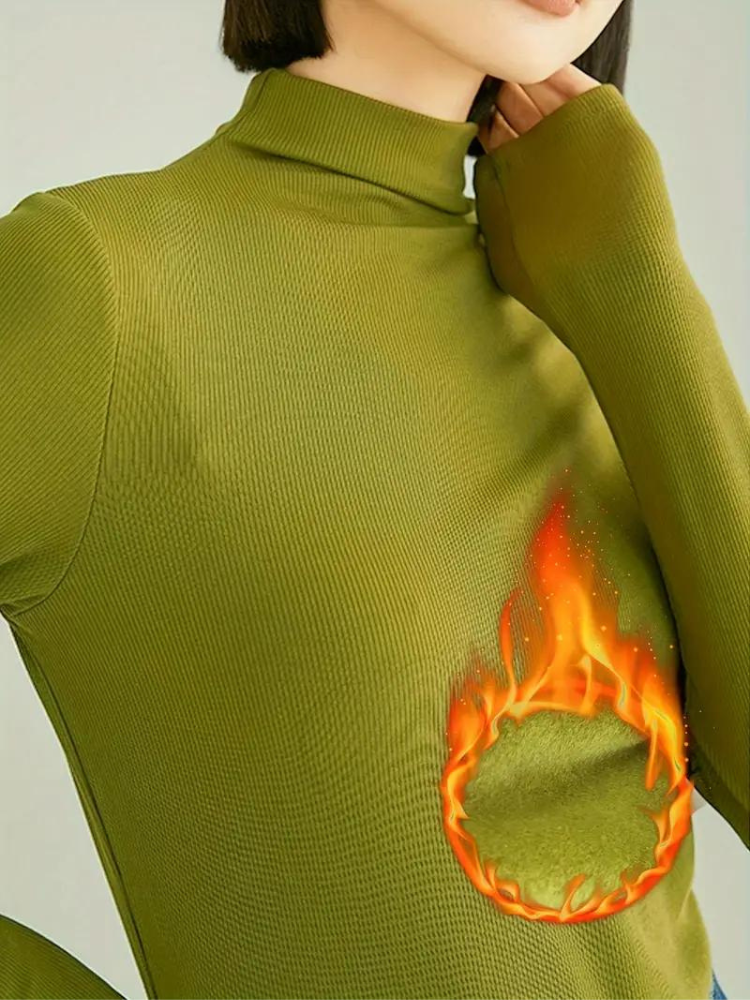 Ellinora Skjorta | Termoskjorta med turtleneck för kvinnor-Eva Jonsson